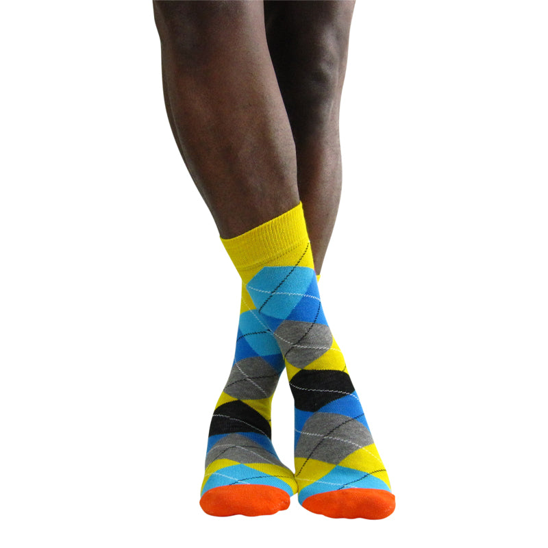 
                      
                        Luv Socks Men's Cotton Blend Coloured Argyle Ankle Socks - Leggsbeautiful
                      
                    