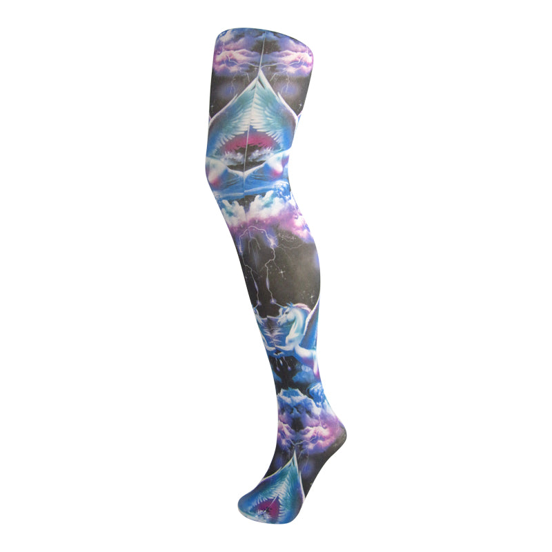 
                      
                        70 Denier Galaxy Unicorn Print Opaque Tights - Leggsbeautiful
                      
                    
