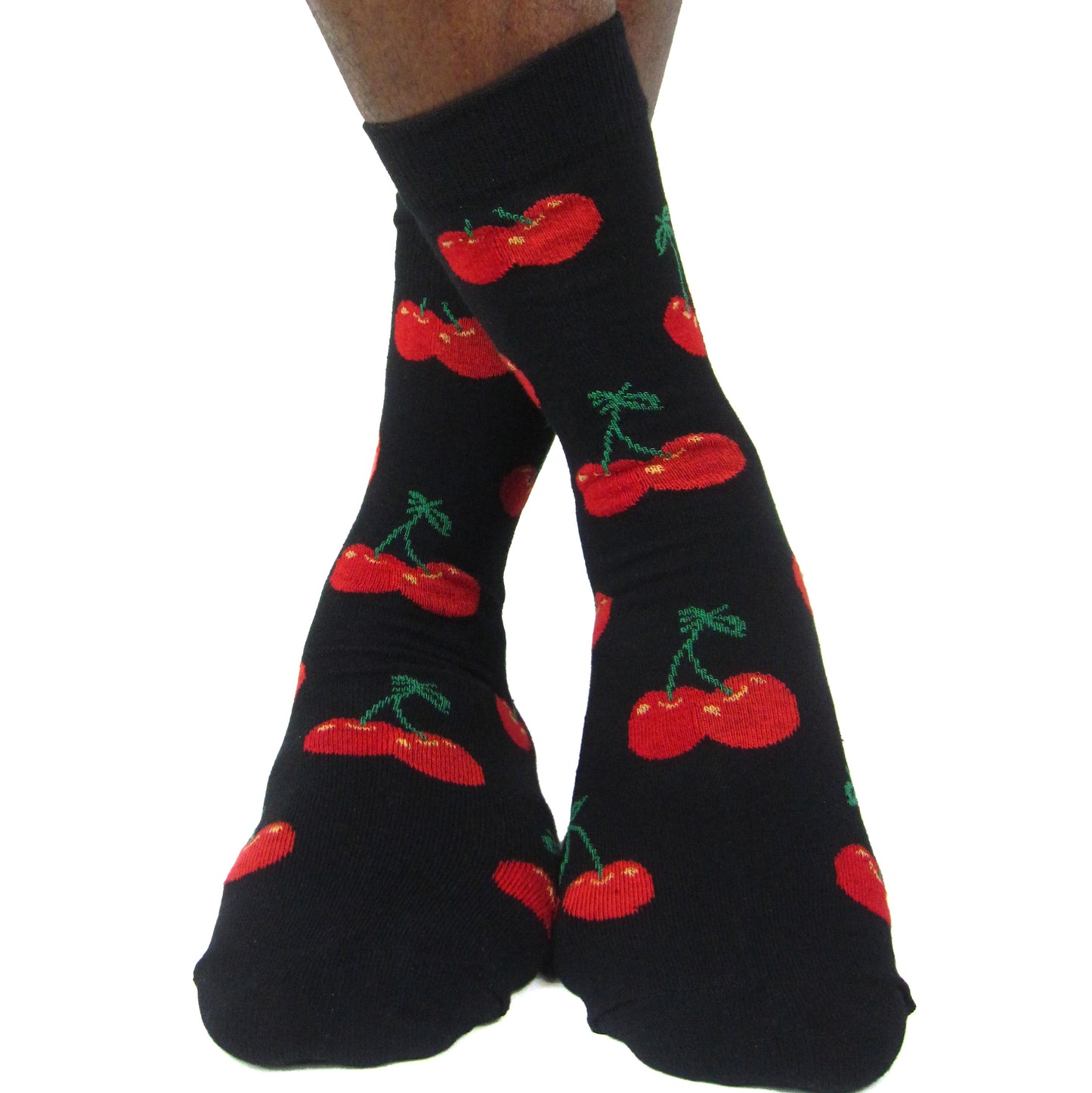 Luv Socks Men's Cotton Blend Cherry Ankle Socks - Leggsbeautiful