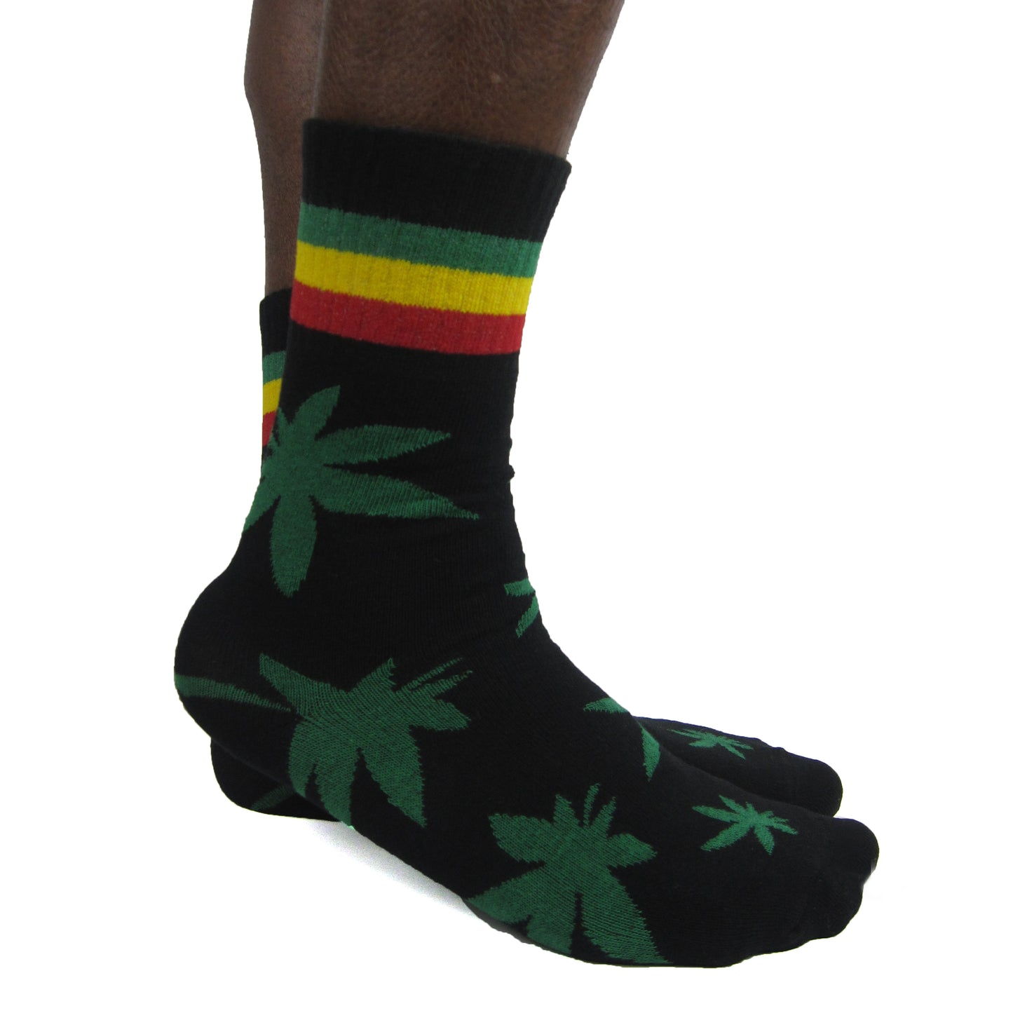 Luv Socks Men's Cotton Cannabis Print Ankle Socks - Leggsbeautiful
