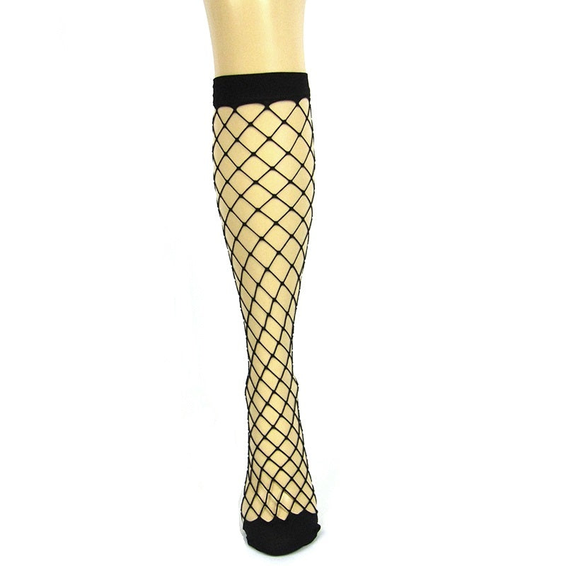 Leggsbeautiful Oversized Jumbo Fishnet Knee High Socks - Leggsbeautiful