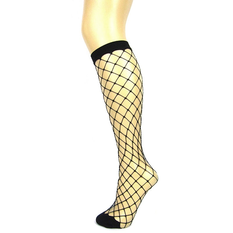 Leggsbeautiful Oversized Jumbo Fishnet Knee High Socks - Leggsbeautiful