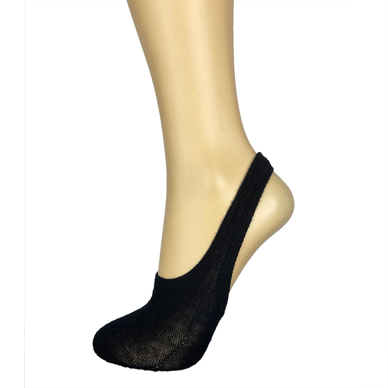 Cotton Blend Sling Back Footlet Shoe Liners