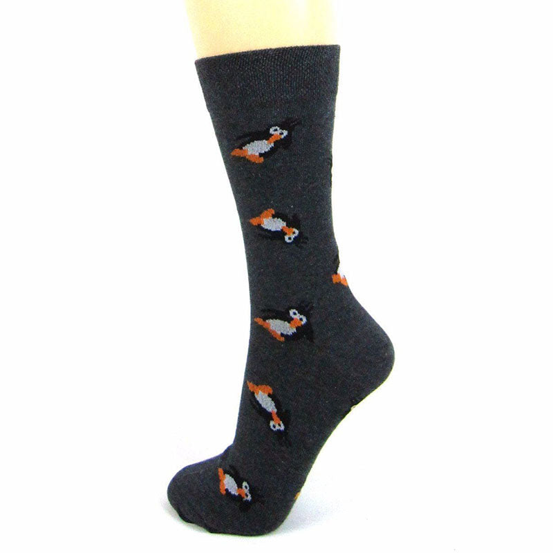 Soft Knit Cotton Blend Penguin Ankle Socks - Leggsbeautiful