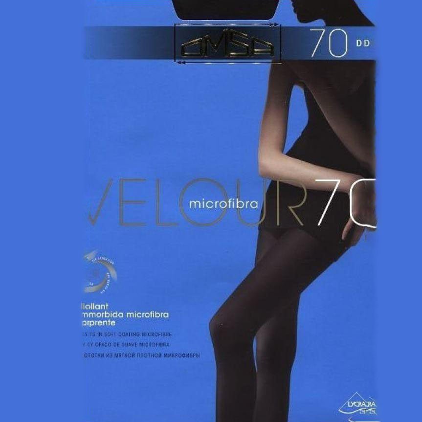 Load image into Gallery viewer, OMSA Plus Size Velour 70 Denier Opaque Tights
