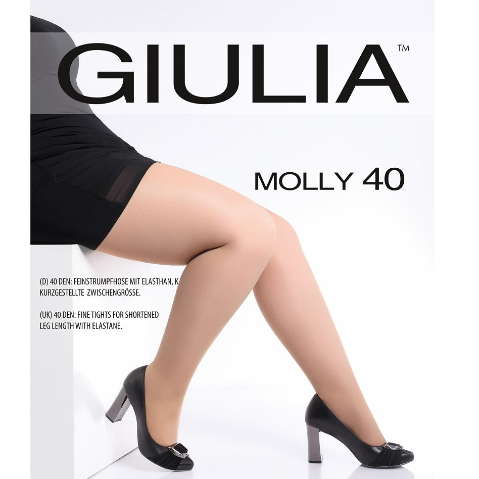 Giulia Molly 40 Denier Plus Size Semi Opaque Tights - Leggsbeautiful