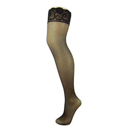 Pretty Legs Lace Top Fishnet Stockings - Leggsbeautiful