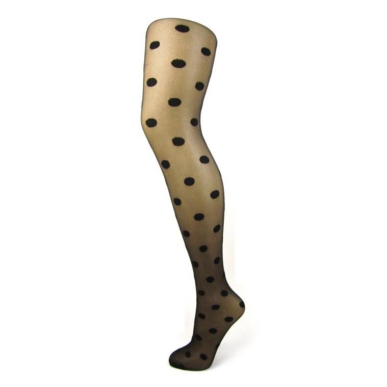 Pretty Legs Sheer Big Spot Tights - Leggsbeautiful