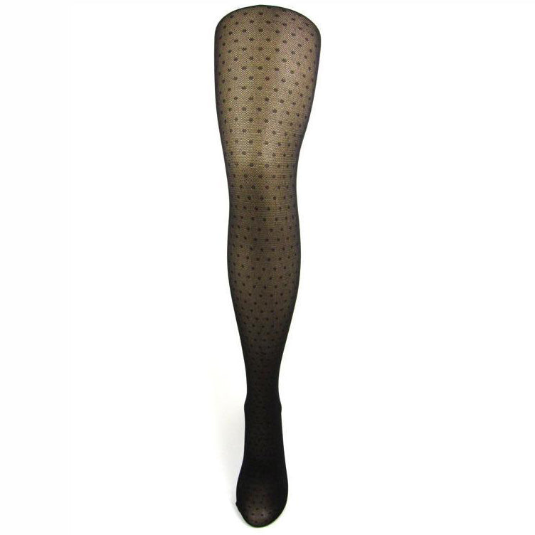 Pretty Legs Sheer Fine Net Mini Spot Tights - Leggsbeautiful