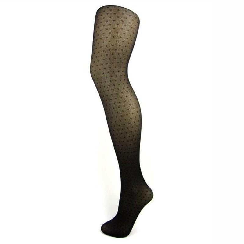 Pretty Legs Sheer Fine Net Mini Spot Tights - Leggsbeautiful