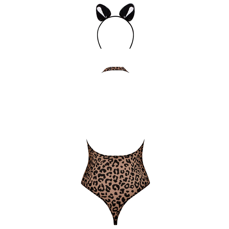 
                      
                        Obsessive Sheer Leopard Print Body With Cat Ear Headband
                      
                    