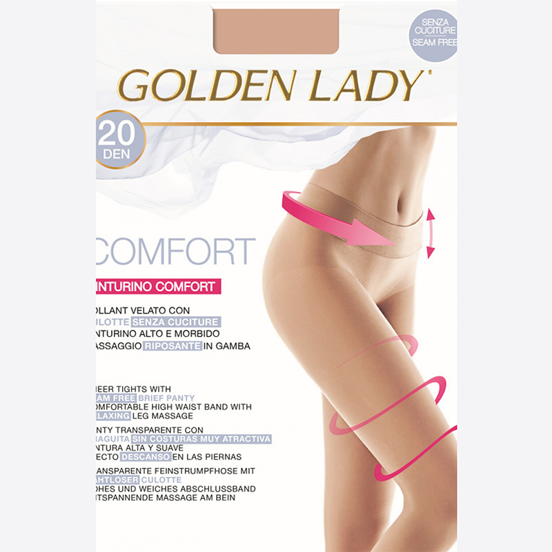 Golden Lady Comfort 20 Sheer Seamless Tights
