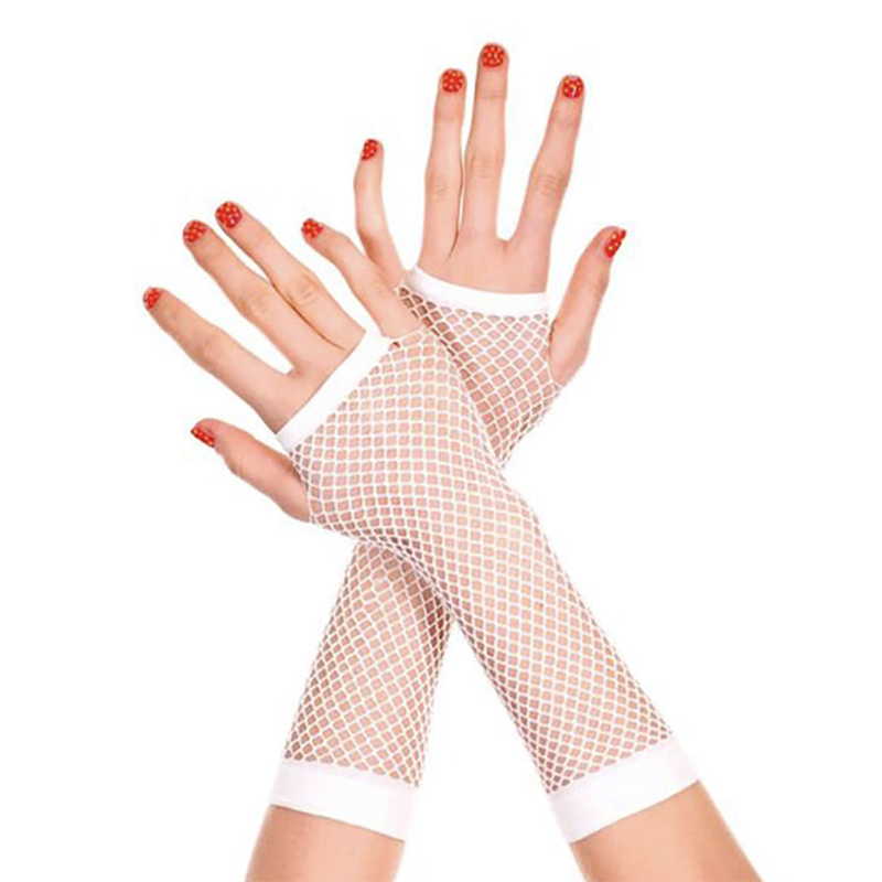 Music Legs Net Fingerless Gloves