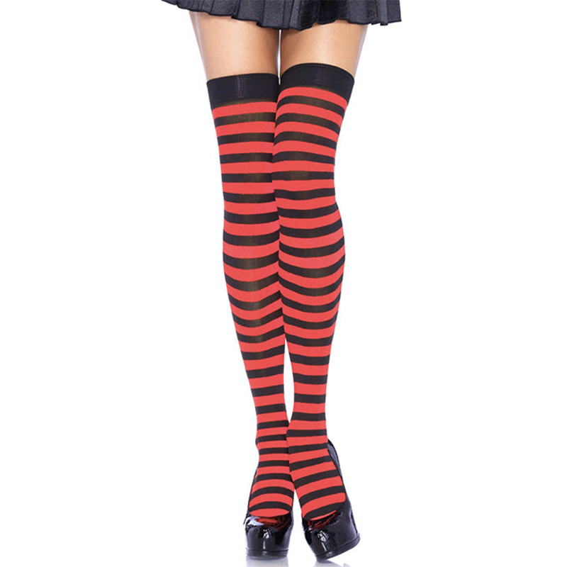 Load image into Gallery viewer, Leg Avenue Coloured Stripe Thigh Highs

