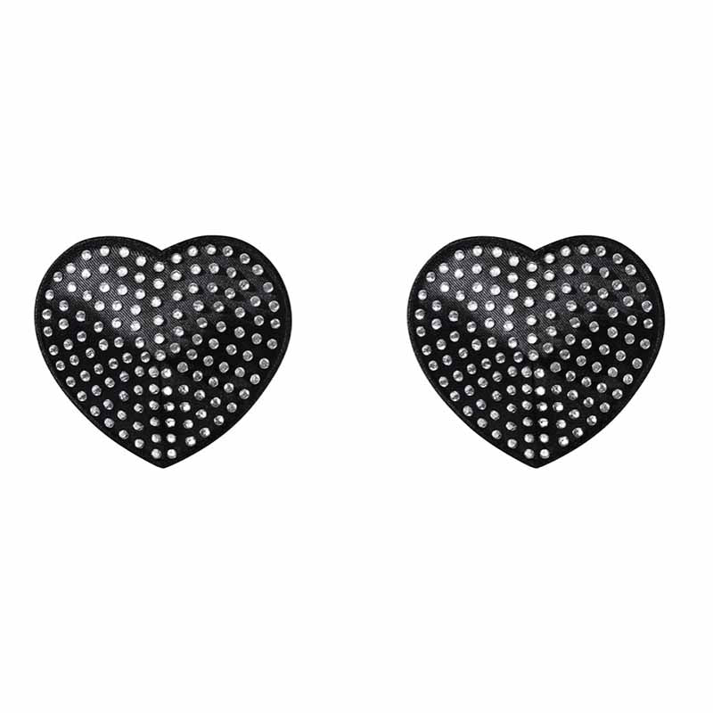 Obsessive Crystal Heart Shaped Nipple Covers
