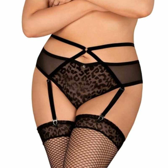 Obsessive Jagueria Plus Size Suspender Brief