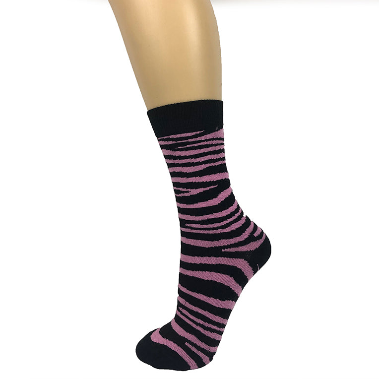 Women's Cotton Blend Multi Zebra Ankle Socks - Leggsbeautiful