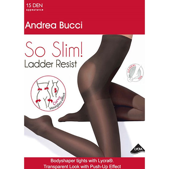 Andrea Bucci 15 Denier High Waist Ladder Risist Tights - Leggsbeautiful