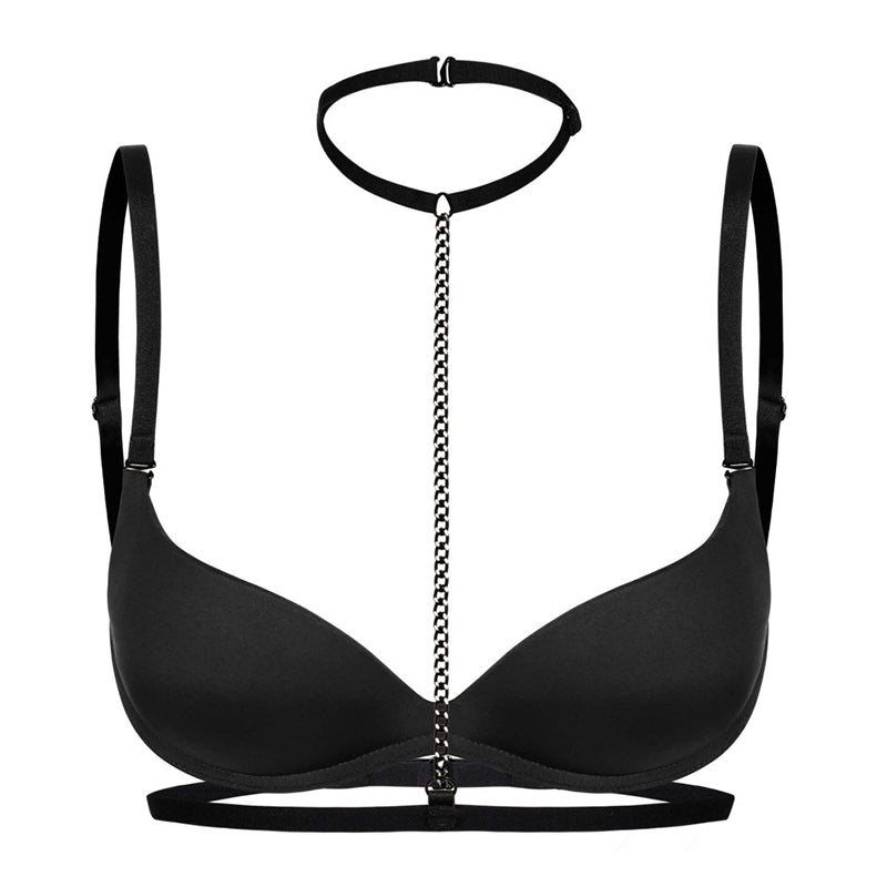Promees Alice Chain Choker With Body Strap - Leggsbeautiful