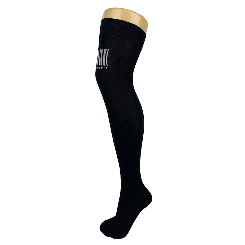 Load image into Gallery viewer, Cotton Blend Barcode Over The Knee Socks
