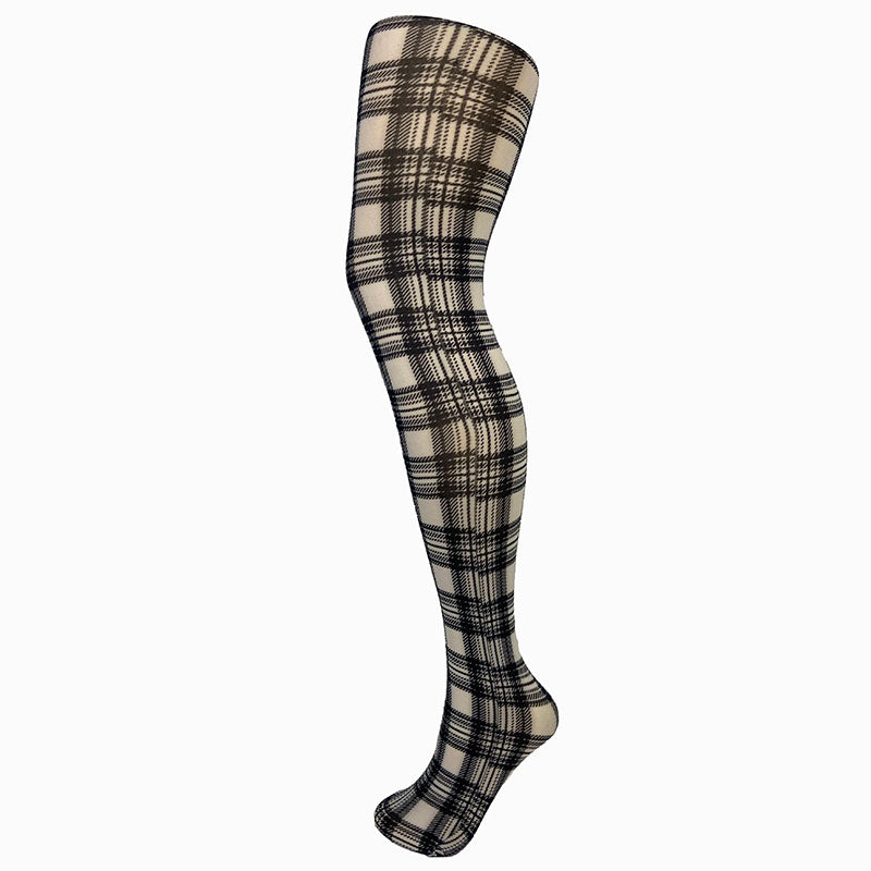 Load image into Gallery viewer, Opaque Tartan 70 Denier Print Tights [Colours Available]
