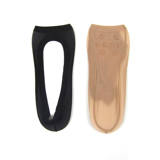 Sheer Toeless Shoe Liners With Non Slip - Leggsbeautiful