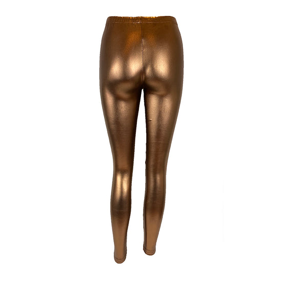 Mettalic Foil Liquid Leggings