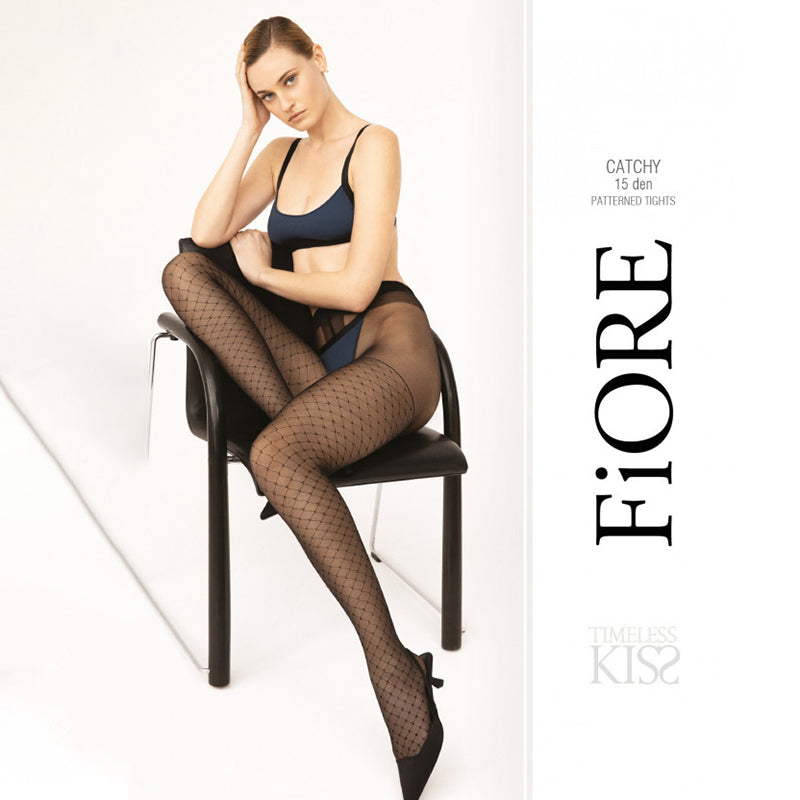 Fiore Catchy 15 Denier Patterned Tights