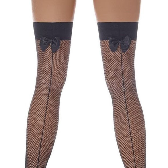 
                      
                        Bas Bleu Mikaela Seamed Fishnet Hold Ups
                      
                    