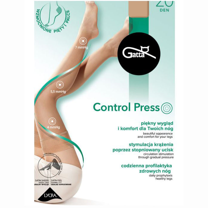 Load image into Gallery viewer, Gatta Control Press 20 Denier Support Hold Ups
