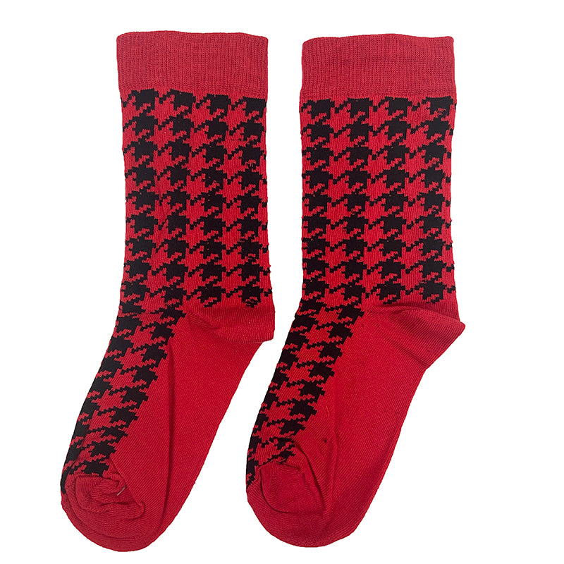 
                      
                        Cotton Blend Oversized Houndstooth Ankle Socks
                      
                    