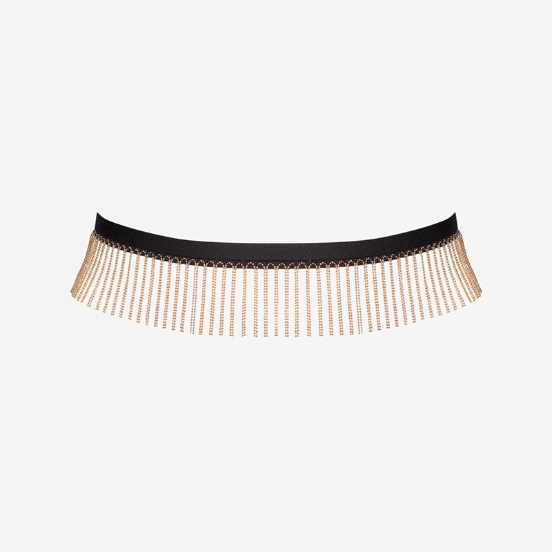 Promees Estrella Gold Chain Fringe Belt