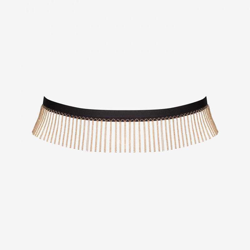 Load image into Gallery viewer, Promees Estrella Gold Chain Fringe Belt
