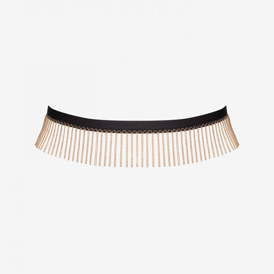 Promees Estrella Gold Chain Fringe Belt