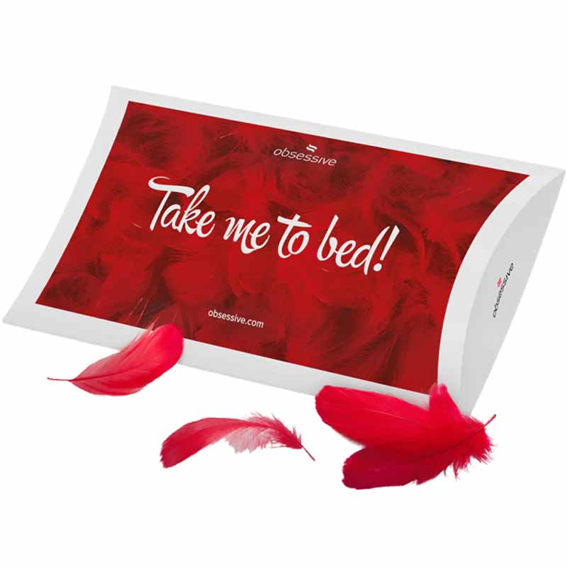 Obsessive Boxed Red Feathers
