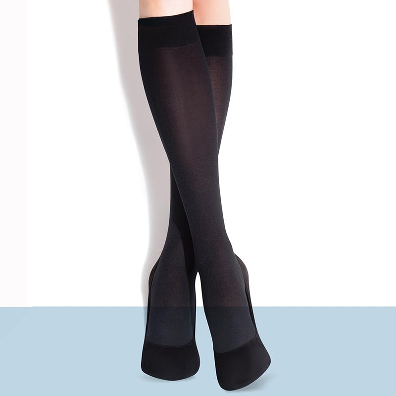 Load image into Gallery viewer, Fiore ULA 60 Denier Opaque Microfibre Knee High Socks
