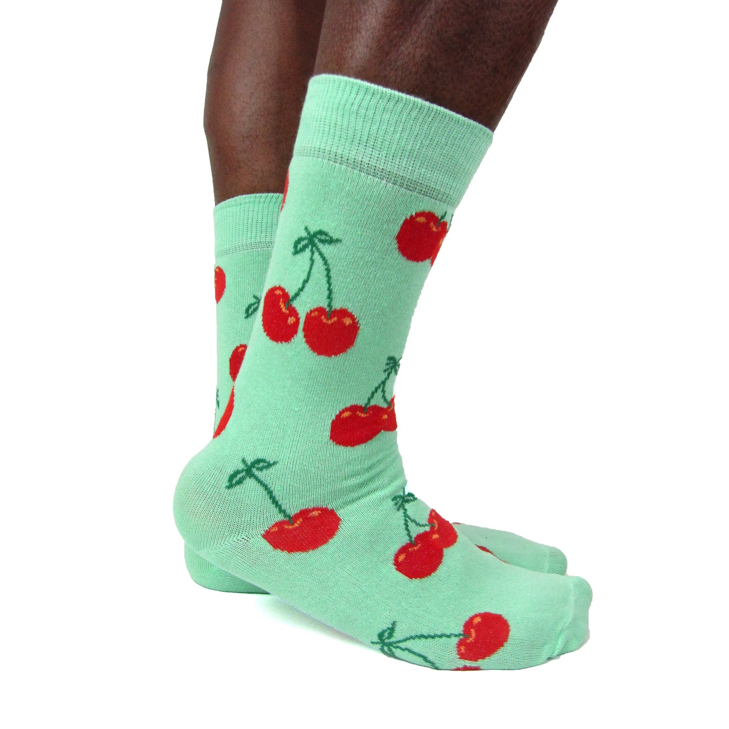 Luv Socks Men's Cotton Blend Cherry Ankle Socks - Leggsbeautiful