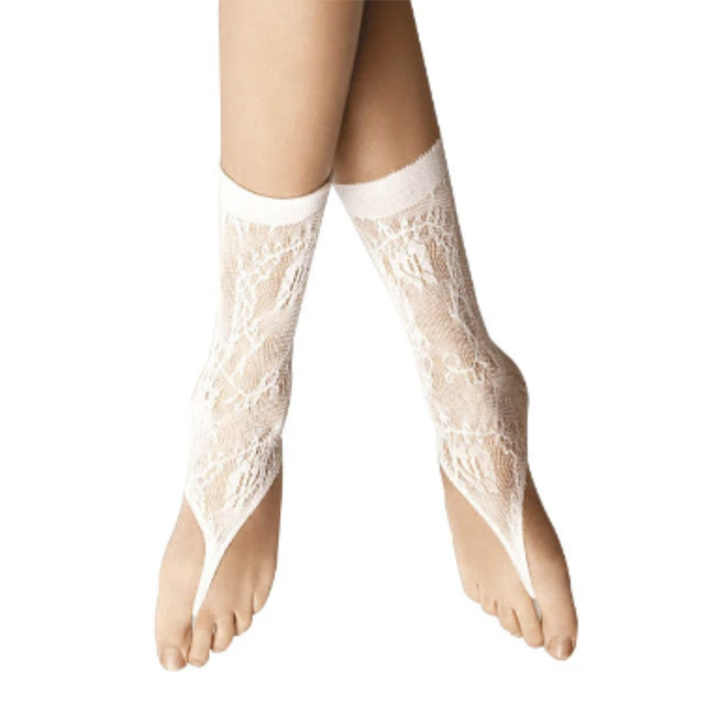 
                      
                        Veneziana Lace Japanese Stirrup Thong Socks
                      
                    