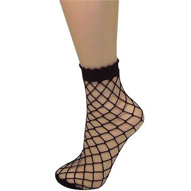 Pamela Mann oversized Jumbo Fishnet Ankle Socks - Leggsbeautiful