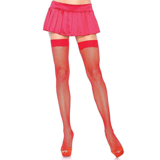 Leg Avenue Coloured Fishnet Thigh Highs - Leggsbeautiful
