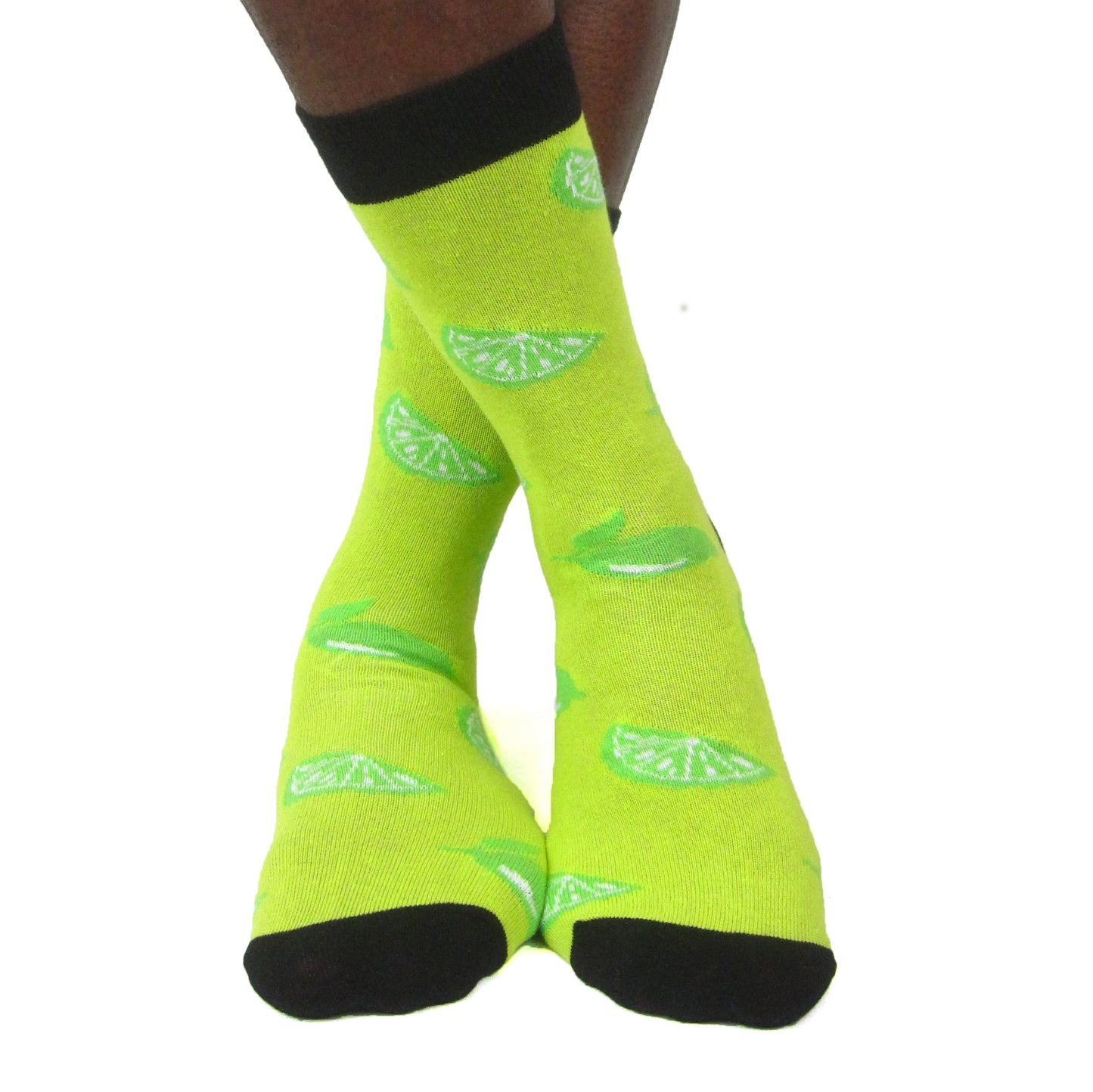 Load image into Gallery viewer, Luv Socks Men&amp;#39;s Cotton Blend Lime Ankle Socks - Leggsbeautiful
