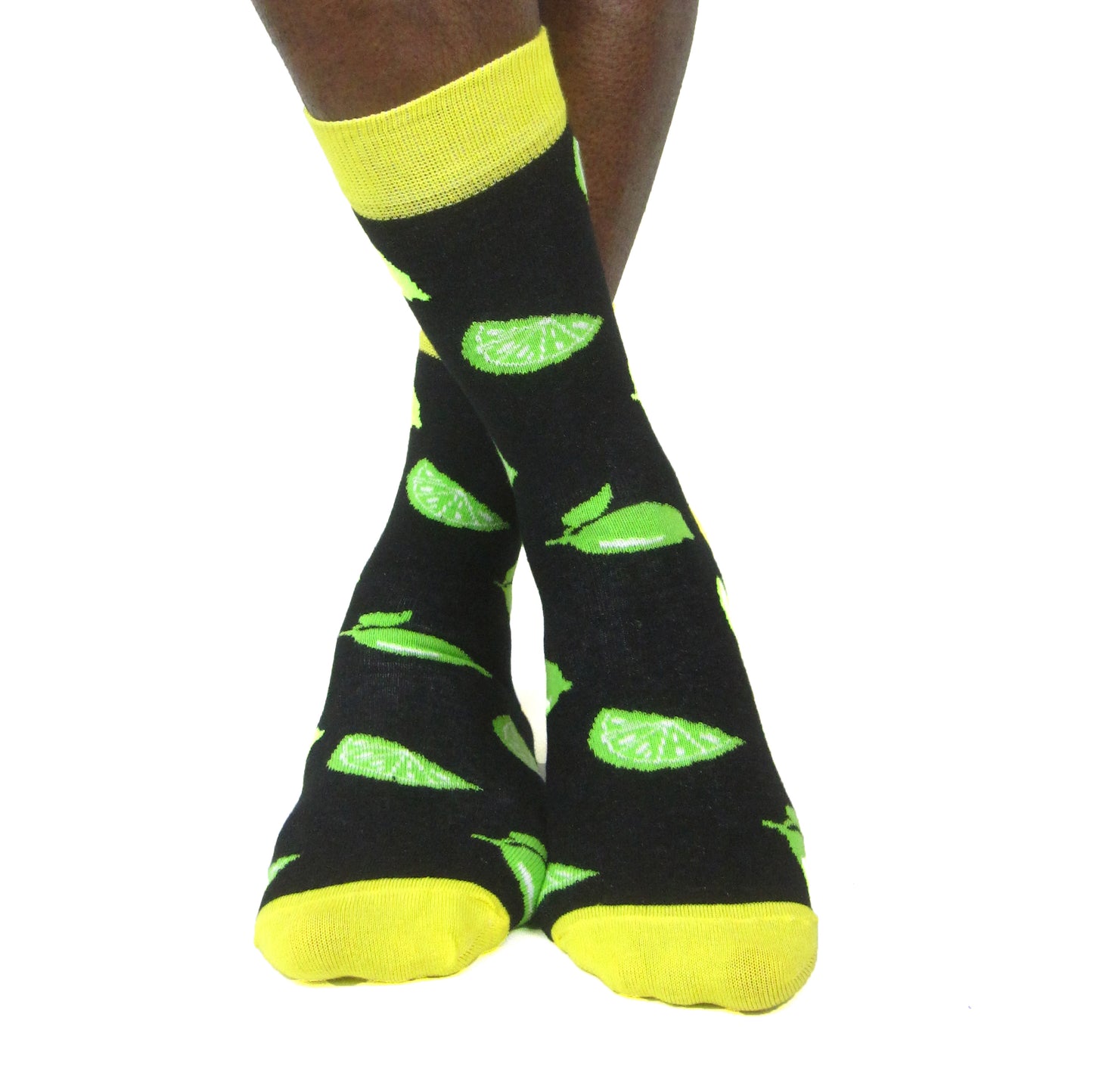 Luv Socks Men's Cotton Blend Lime Ankle Socks - Leggsbeautiful