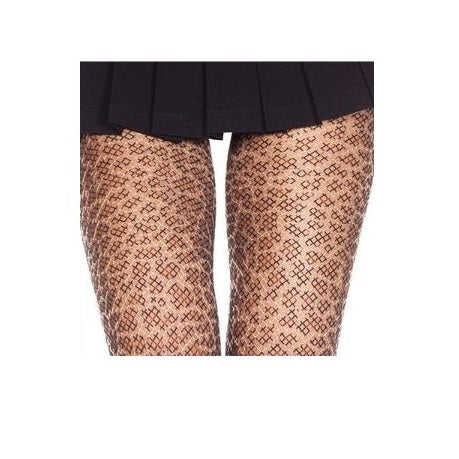 Music Legs Seamless Leopard Print Footless Tights - Leggsbeautiful