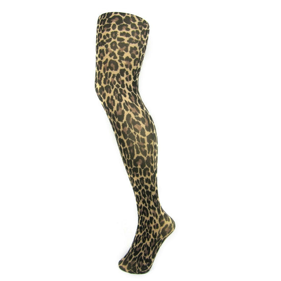 Leggsbeautiful 70 Denier Opaque Leopard Print Tights - Leggsbeautiful