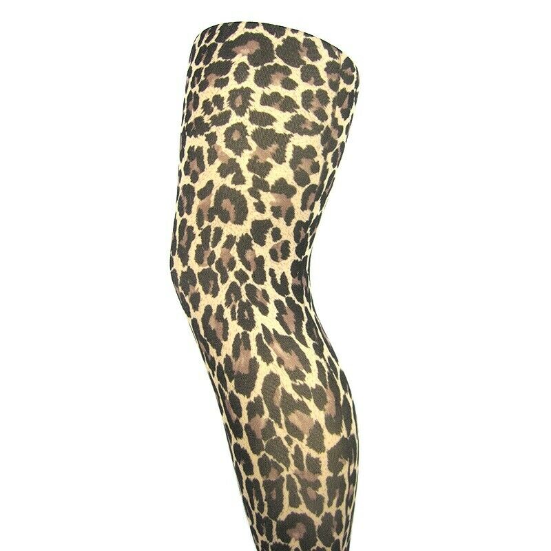 Leggsbeautiful 70 Denier Opaque Leopard Print Tights - Leggsbeautiful