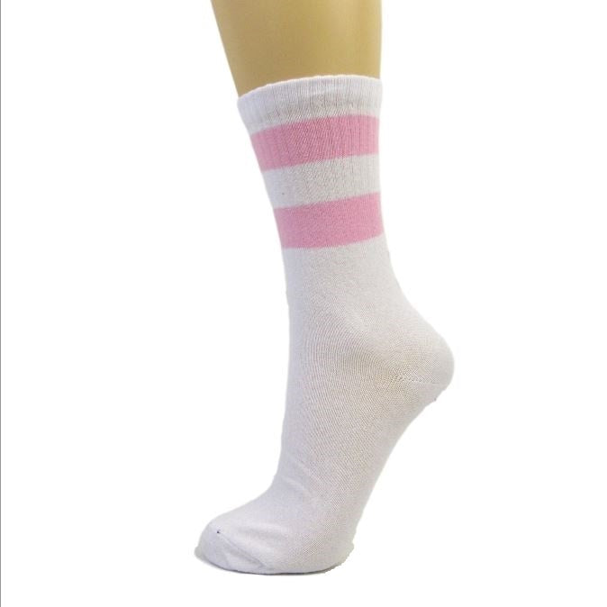 Two Stripe Athletic Style Ankle Socks - Leggsbeautiful