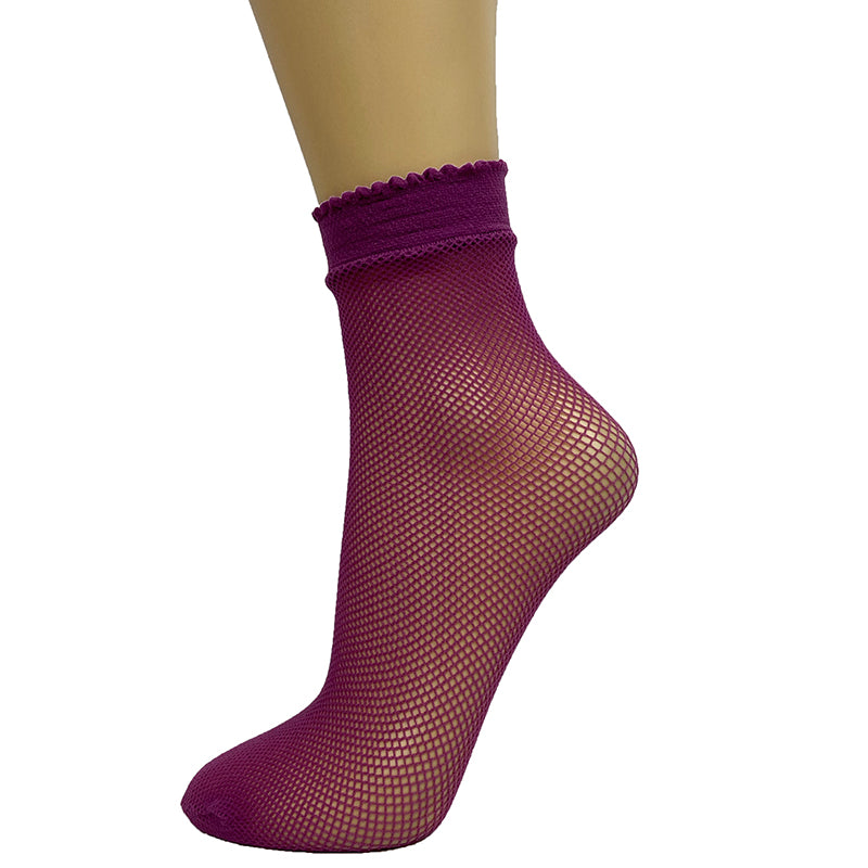 Load image into Gallery viewer, Gipsy Soft Stretch Fishnet Ankle Socks
