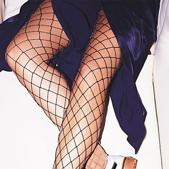 Veneziana Lurex Glitter Fence Net Tights