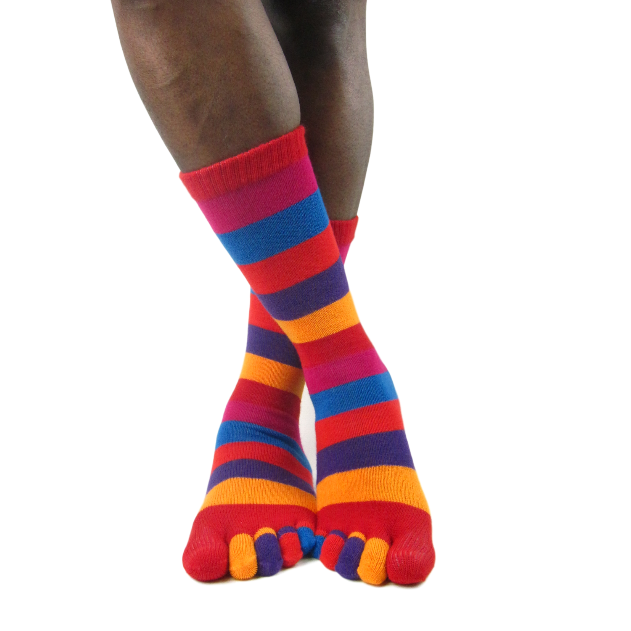 
                      
                        Men's Acrylic Blend Stripe Toe Ankle High Socks - Leggsbeautiful
                      
                    
