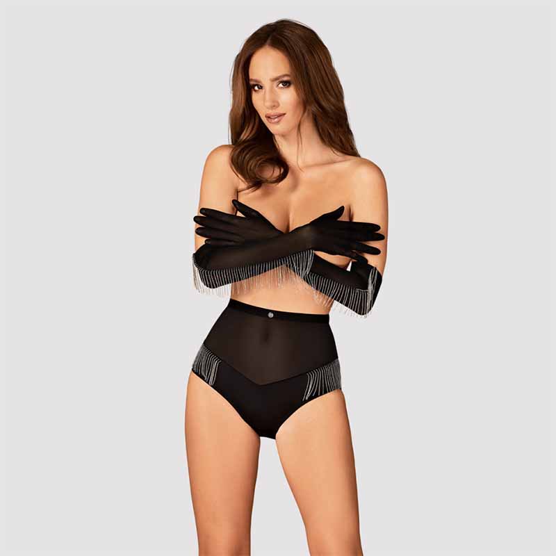 
                      
                        Obsessive Milladis Chain Fringed Elbow Length Gloves
                      
                    